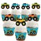 Big Dot of Happiness Smash and Crash - Monster Truck - Cupcake Decoration - Boy Birthday Party Cupcake Wrappers and Treat Picks Kit - Set of 24